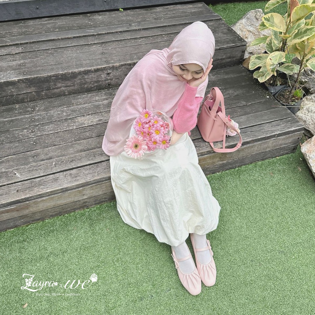 Zayra Hijab x Windy Erlisa | Blysee - Sepatu Lokal Flatshoes Wanita Casual Ballerina Tali Pita Soft