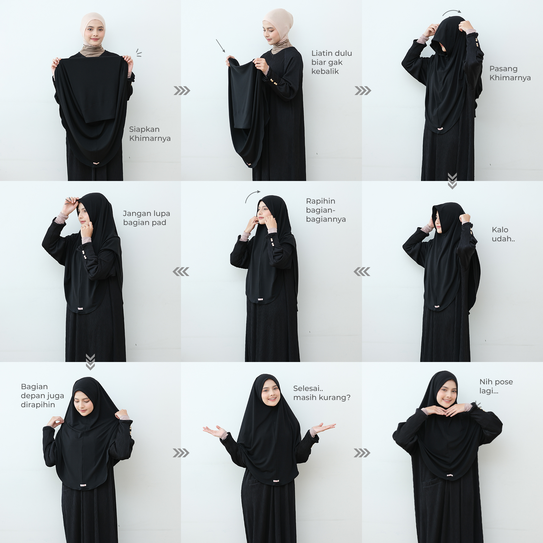 ZAYRA HIJAB | RUMI STANDAR | Khimar Bergo Instan Daily Syari Jersey Premium