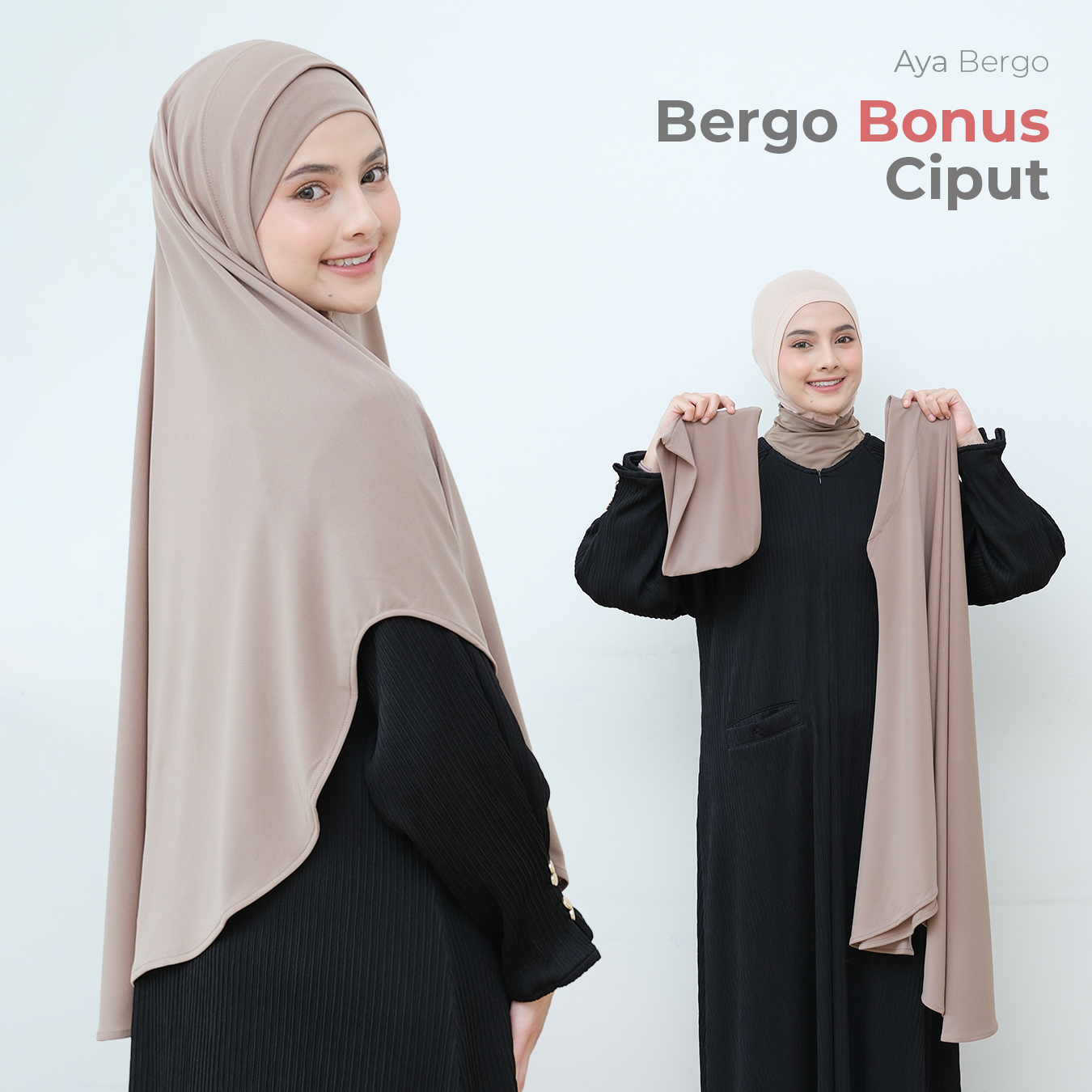 ZAYRA HIJAB | BERGO AYANA AYA AYAKA | Khimar Bergo Instan Daily Jersey Premium