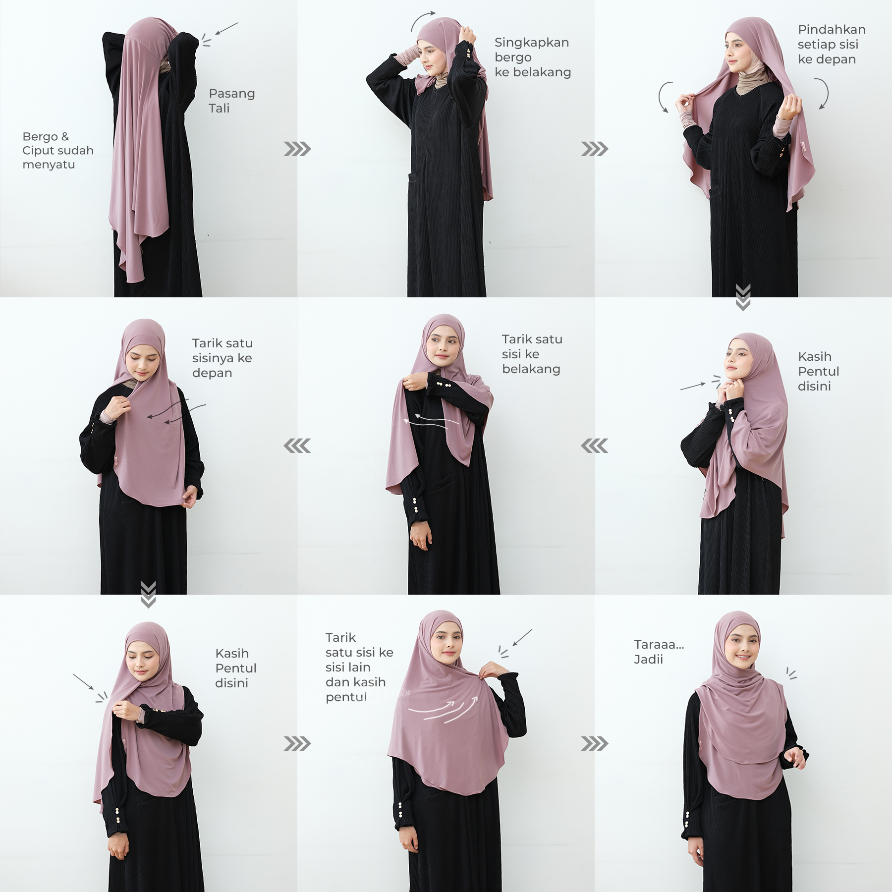 ZAYRA HIJAB | BERGO AYANA AYA AYAKA | Khimar Bergo Instan Daily Jersey Premium