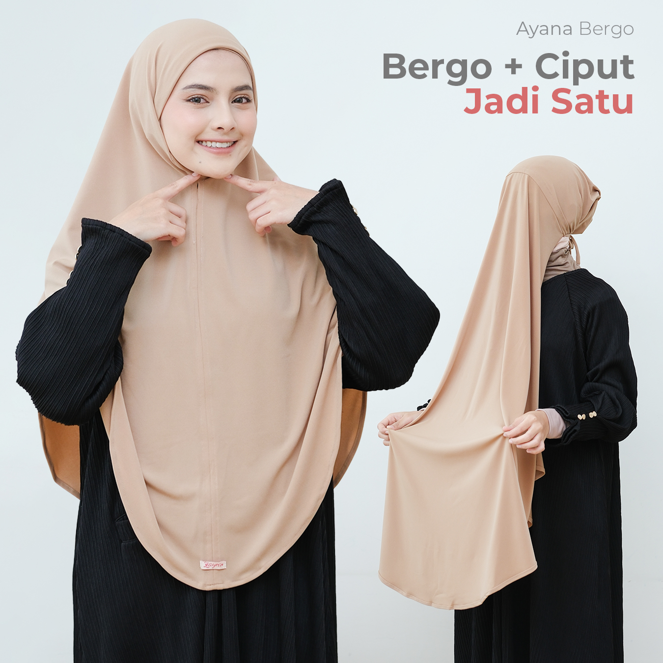 ZAYRA HIJAB | BERGO AYANA AYA AYAKA | Khimar Bergo Instan Daily Jersey Premium