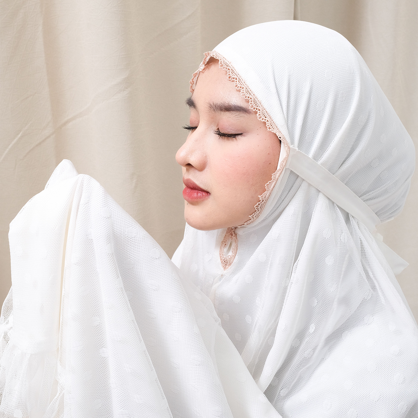 Zayra Hijab | Marzia - Mukena Tulle Dot Dewasa Jumbo Prayer Set Alat Solat Terbaru