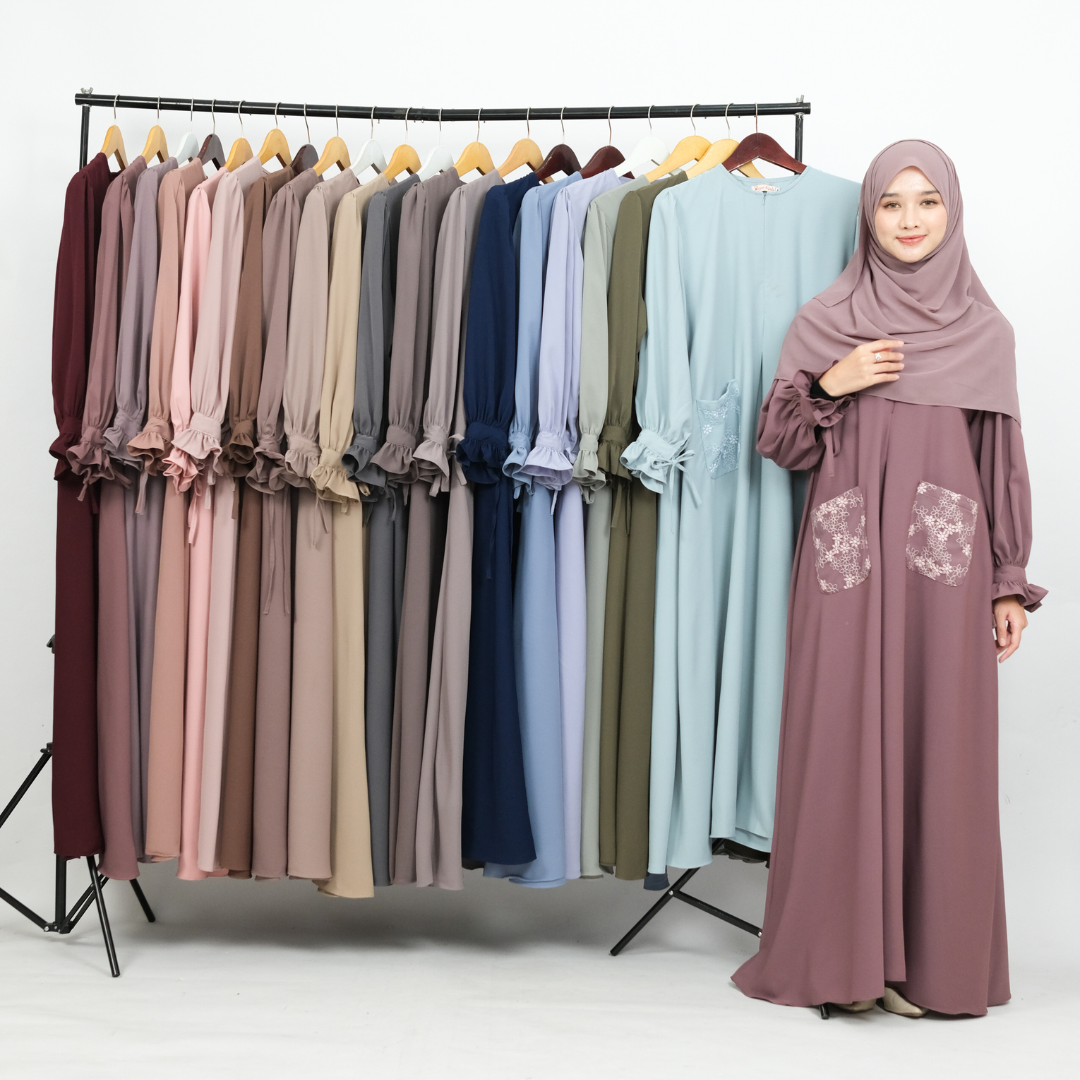 ZAYRA HIJAB | JAMEELA | Gamis Wanita Daily Syari Simpel Premium Lebaran Jumbo Elegan Terbaru 2026