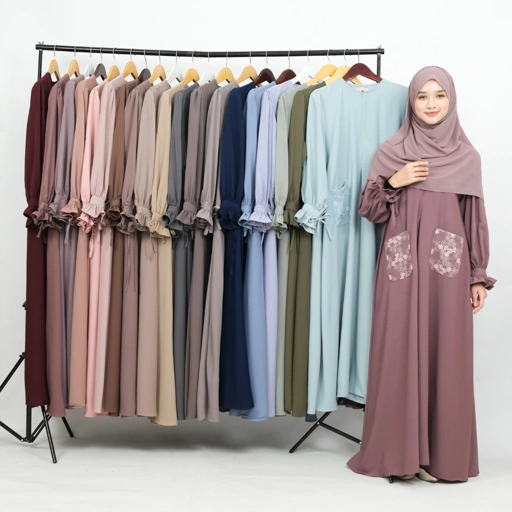 Image of ZAYRA HIJAB | JAMEELA | Gamis Wanita Daily Syari Simpel Premium Lebaran Jumbo Elegan Terbaru 2026