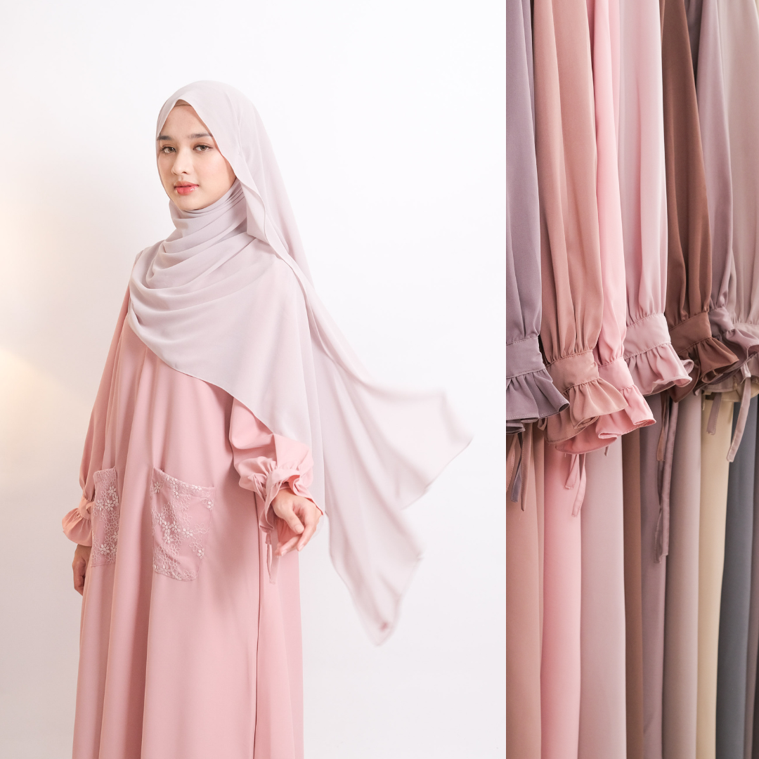 ZAYRA HIJAB | JAMEELA | Gamis Wanita Daily Syari Simpel Premium Lebaran Jumbo Elegan Terbaru 2026