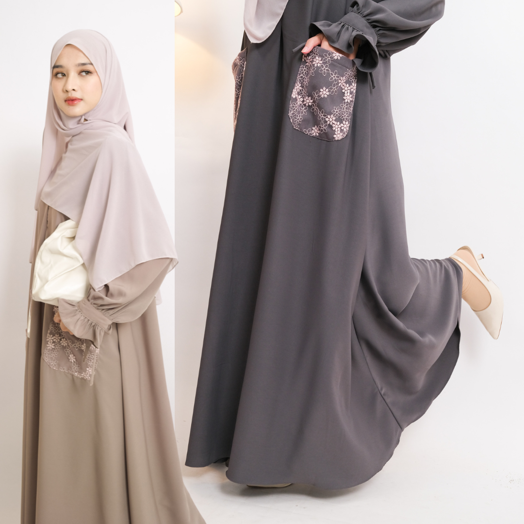 ZAYRA HIJAB | JAMEELA | Gamis Wanita Daily Syari Simpel Premium Lebaran Jumbo Elegan Terbaru 2026