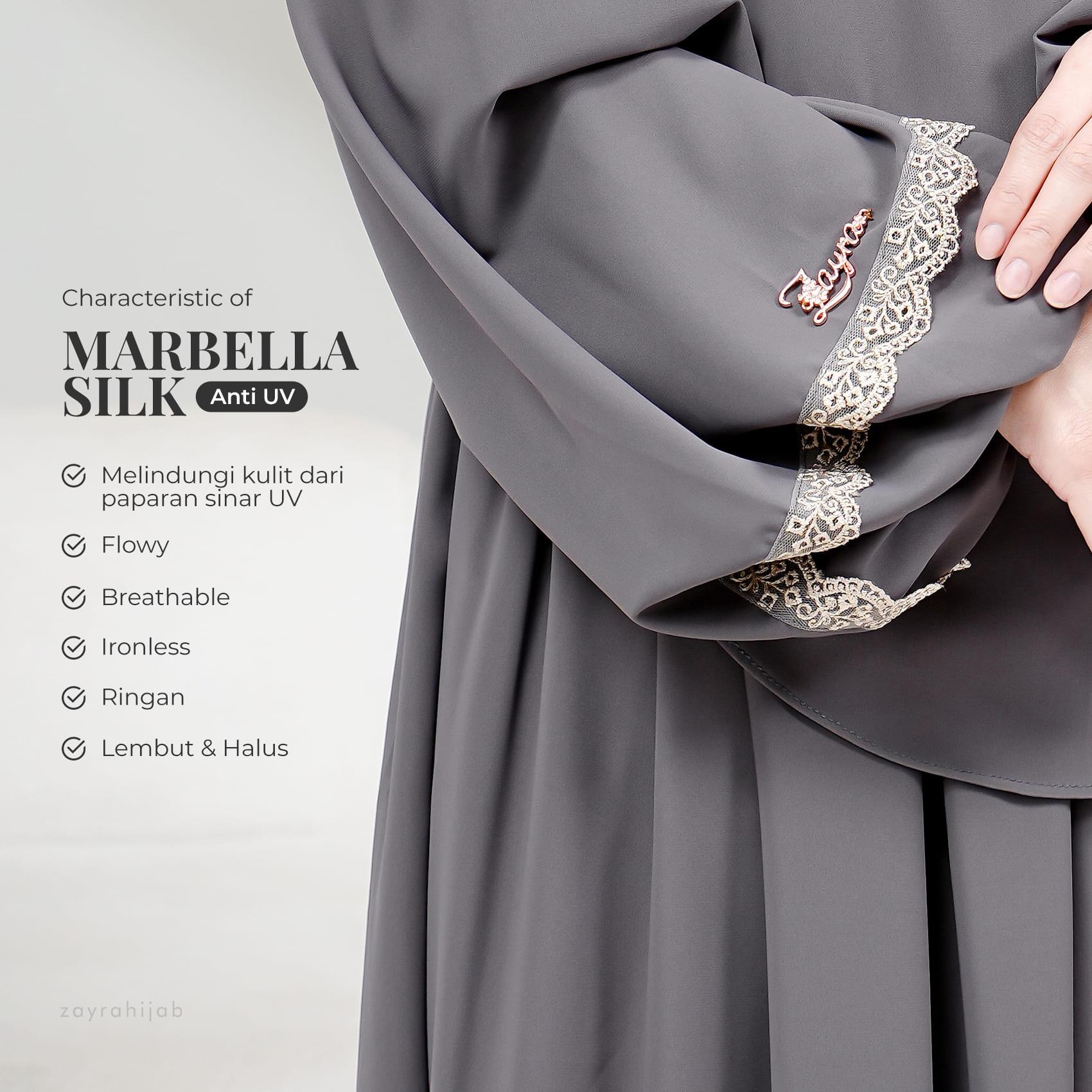 ZAYRA HIJAB | MARWA ABAYA ANTI-UV | Dress Gamis Abaya Umroh dan Haji Wanita Premium Set Jilbab Hijab French Khimar Umroh Outfit Gift