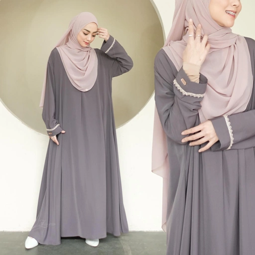 Image of Queena Basic Abaya by Zayra Hijab Cantik Muslim