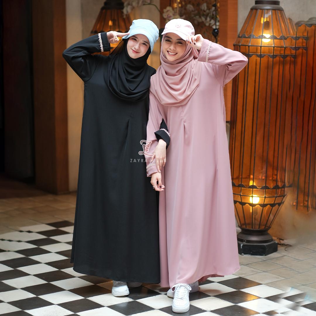 Queena Basic Abaya by Zayra Hijab Cantik Muslim
