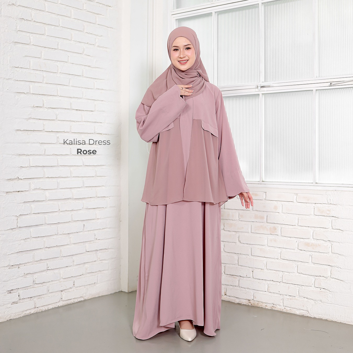 Zayra hijab | Kalisa - Gamis Wanita Dress Feminine Style Casual Smart Look Preppy UV Protection Premium