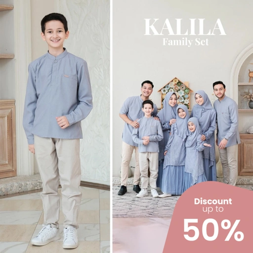 Image of ZAYRA HIJAB | KOKO ANAK KALILA FAMILY SET | Koko Anak Laki - Laki Lengan Panjang 0-12 Tahun Terbaru 2025 Premium