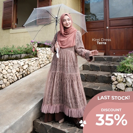 Image of ZAYRA HIJAB | KIREI DRESS | Gamis Wanita Syari Brokat Tile Kondangan Lebaran Jumbo Mewah Elegan Premium Terbaru 2025