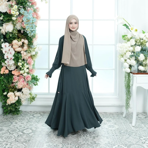 Image of Zayra Hijab | Maryam Dress - Gamis Wanita Daily Syari Simpel Premium Jumbo Mewah Elegan Terbaru 2025