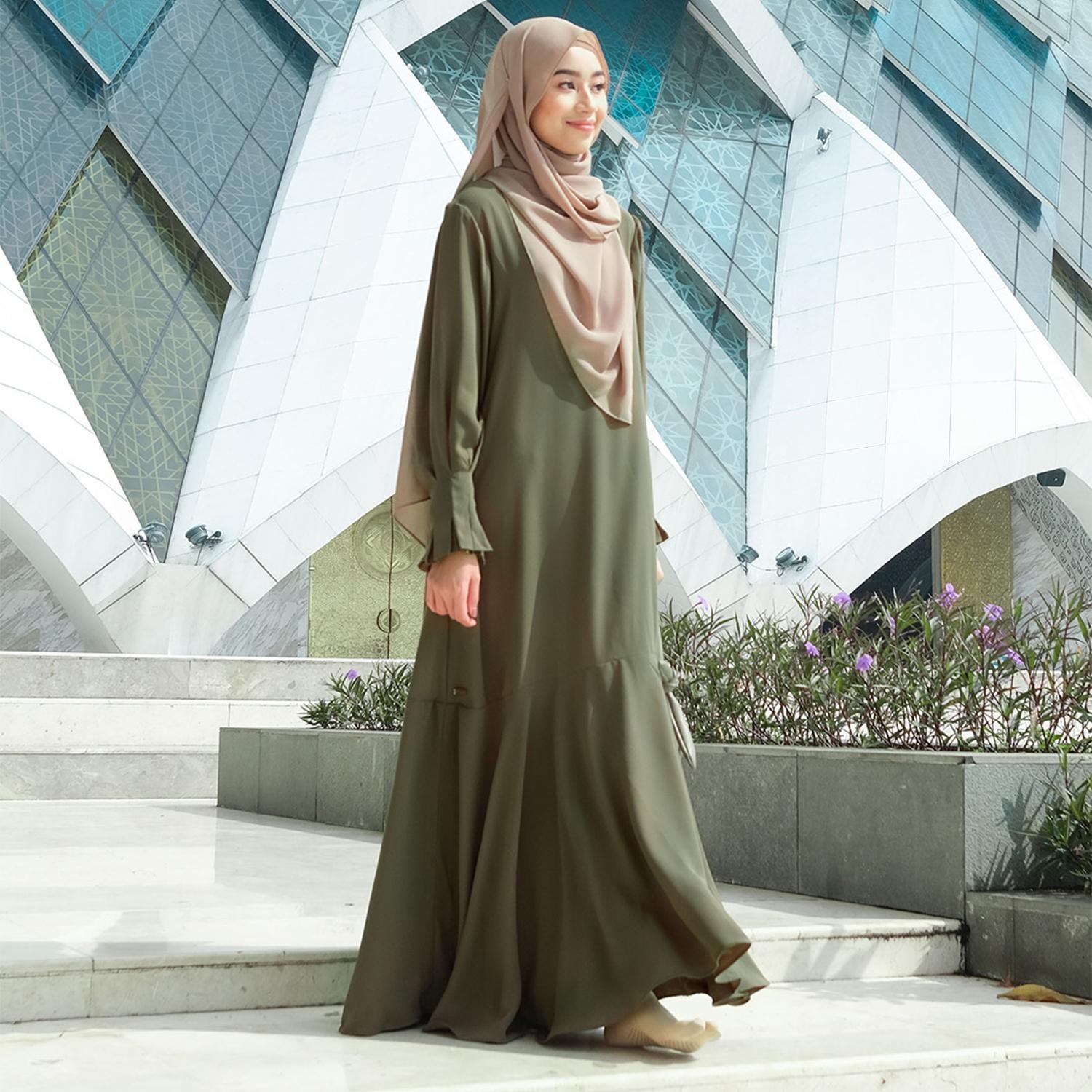 Zayra Hijab | Maryam Dress - Gamis Wanita Daily Syari Simpel Premium Jumbo Mewah Elegan Terbaru 2025