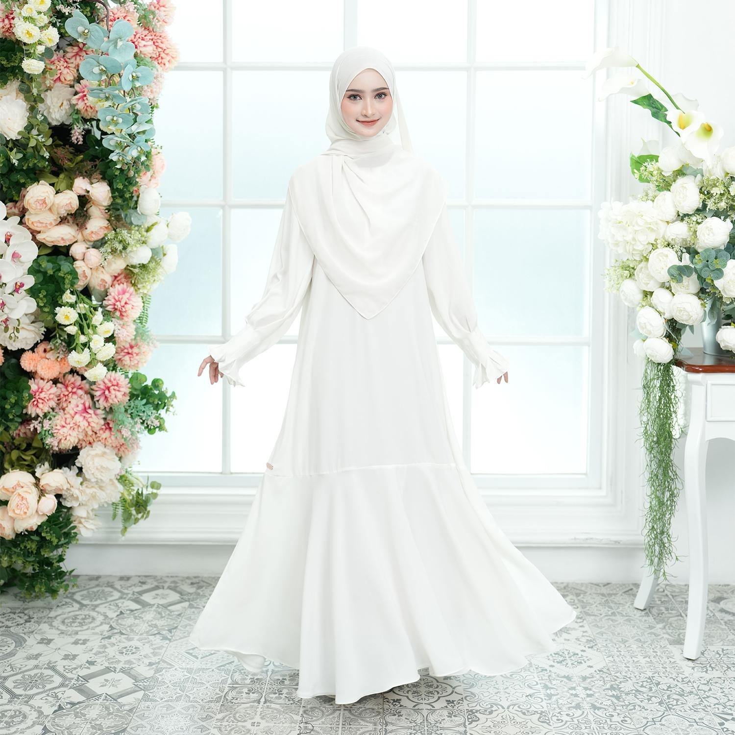 Zayra Hijab | Maryam Dress - Gamis Wanita Daily Syari Simpel Premium Jumbo Mewah Elegan Terbaru 2025