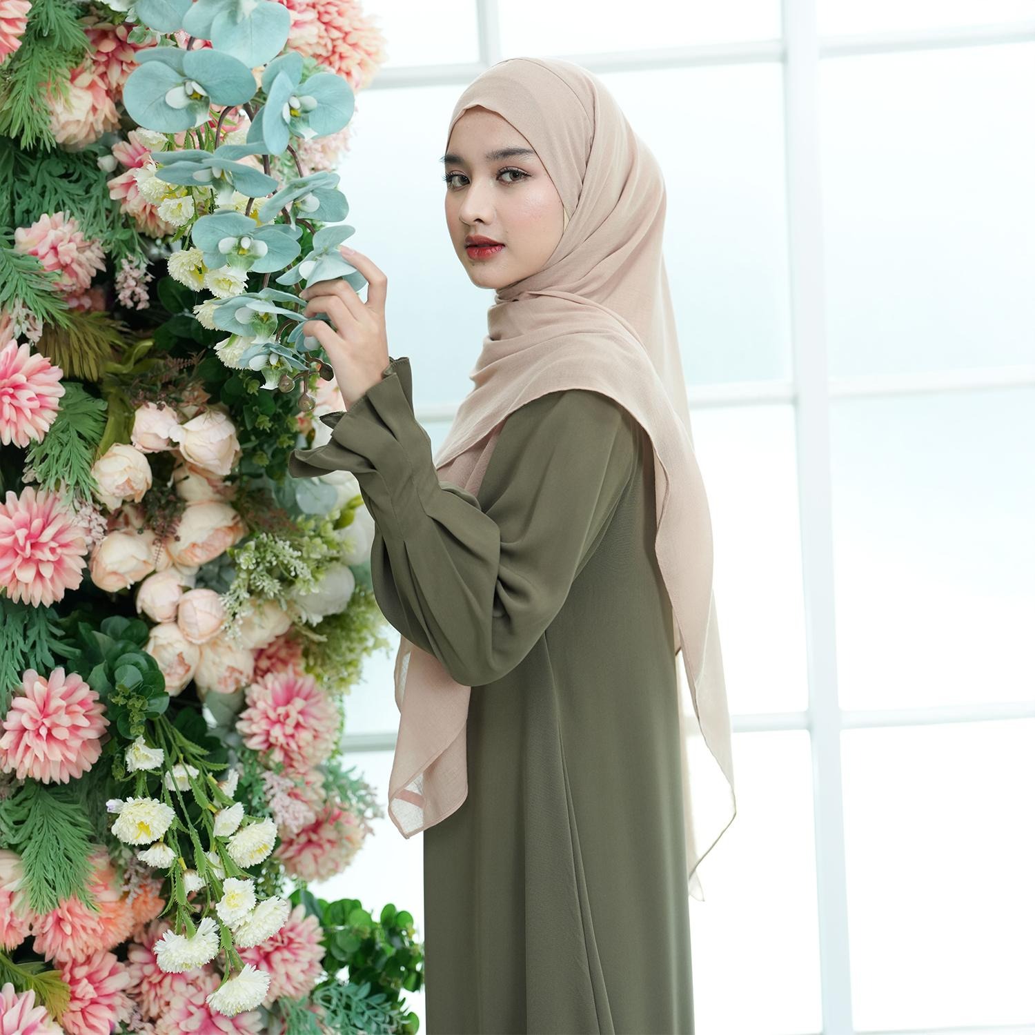 Zayra Hijab | Maryam Dress - Gamis Wanita Daily Syari Simpel Premium Jumbo Mewah Elegan Terbaru 2025