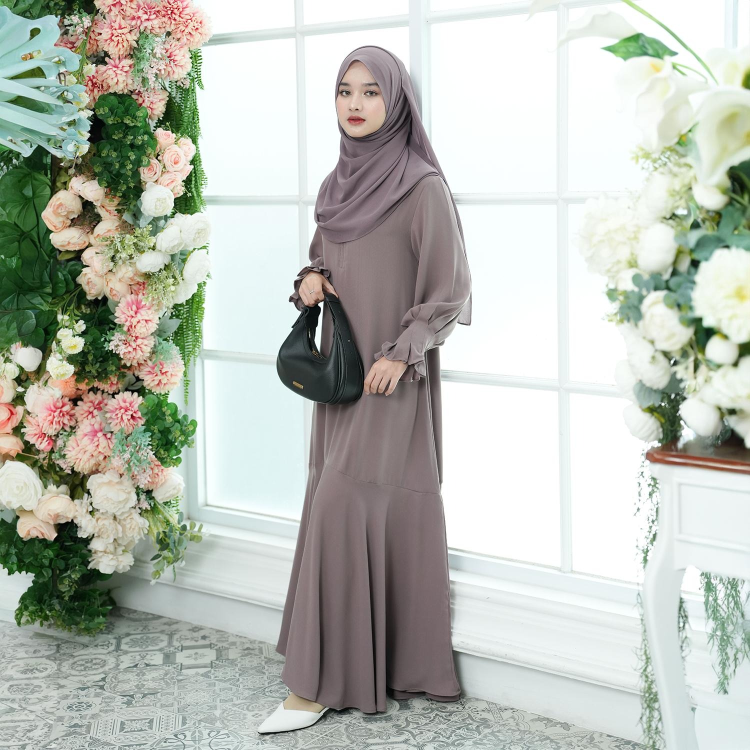 Zayra Hijab | Maryam Dress - Gamis Wanita Daily Syari Simpel Premium Jumbo Mewah Elegan Terbaru 2025