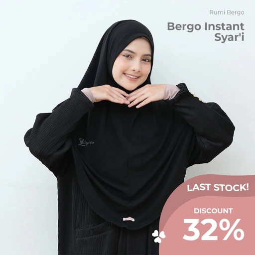 Image of ZAYRA HIJAB | RUMI STANDAR | Khimar Bergo Instan Daily Syari Jersey Premium
