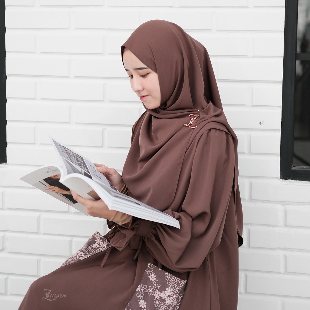 ZAYRA HIJAB | SHAWL | Khimar Shawl Hijab Pashmina Oval