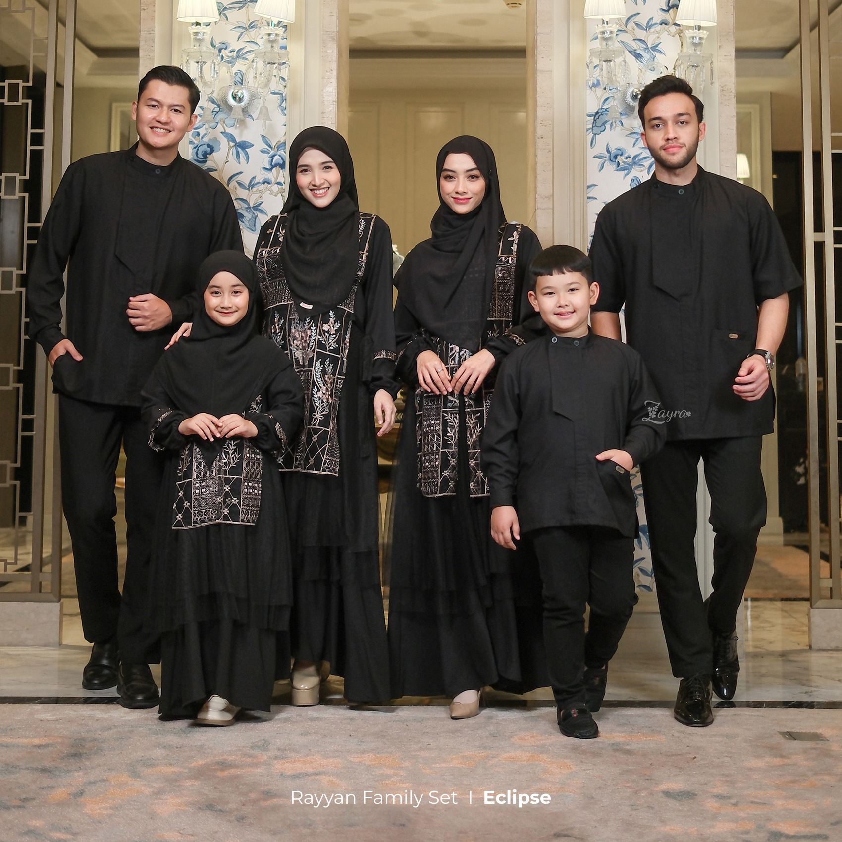 Zayra Hijab | Rayyan Eclipse - Gamis Anak Perempuan 0-12Tahun Brokat Tile Elegan Premium Terbaru 2025