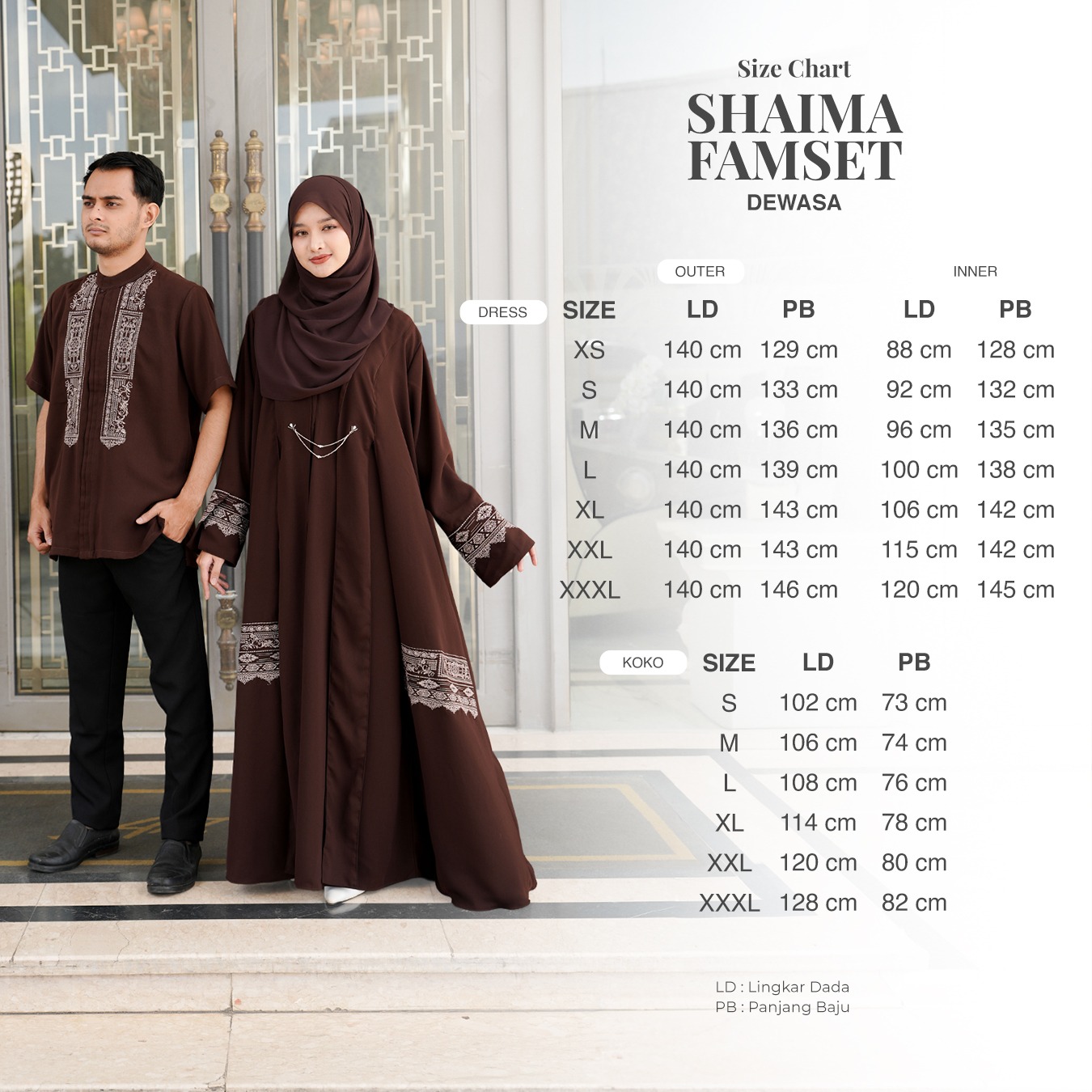Zayra Hijab | Shaima Sand - Gamis Dewasa Abaya Koko Pria Dewasa Anak Panjang Pendek Bordir Dress Sarimbit Jumbo Elegan Premium Terbaru Lebaran 2026