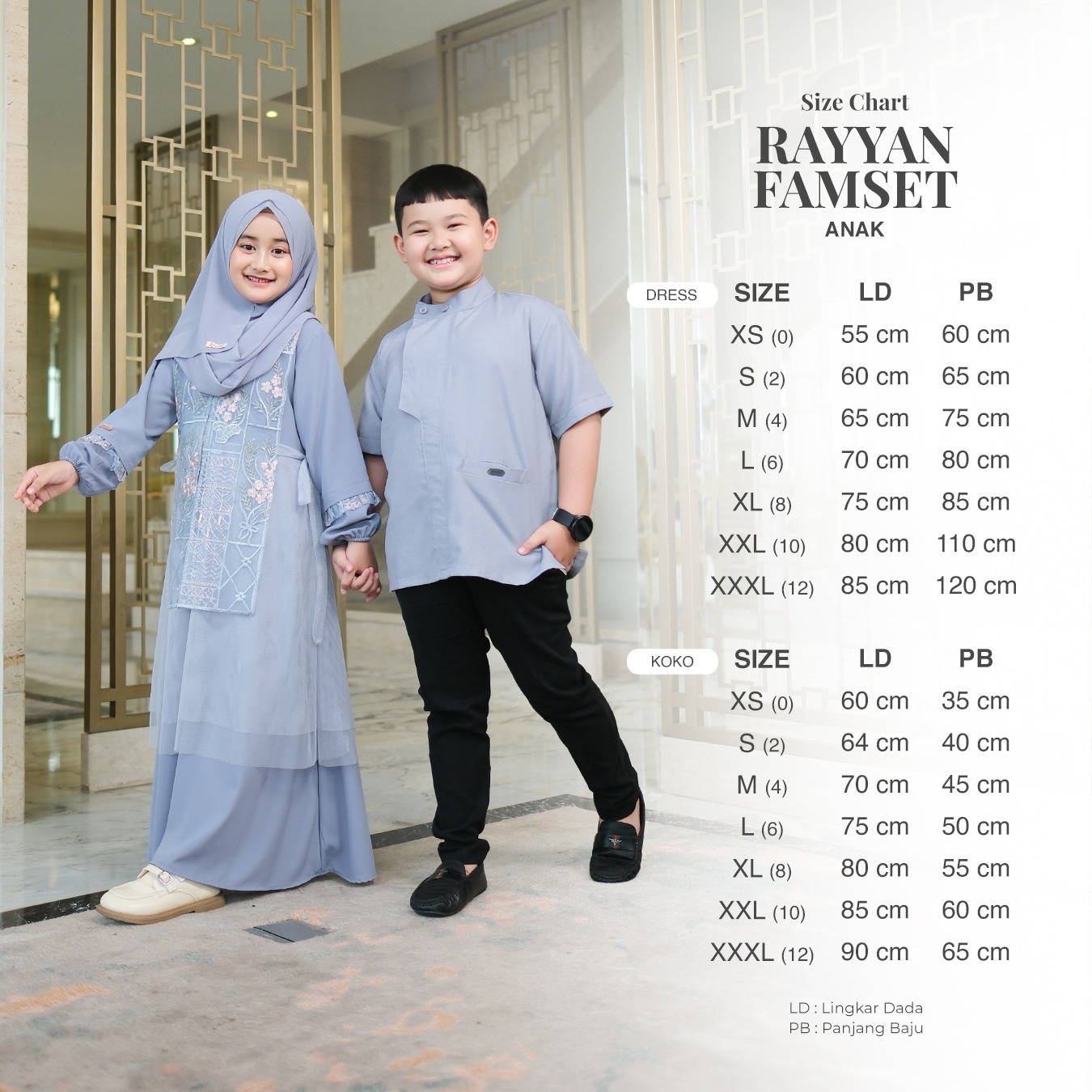 Zayra Hijab | Rayyan Bark - Gamis Dewasa Anak Wanita Brokat Lebaran Koko Pria Koko Anak Jumbo Elegan Premium Terbaru