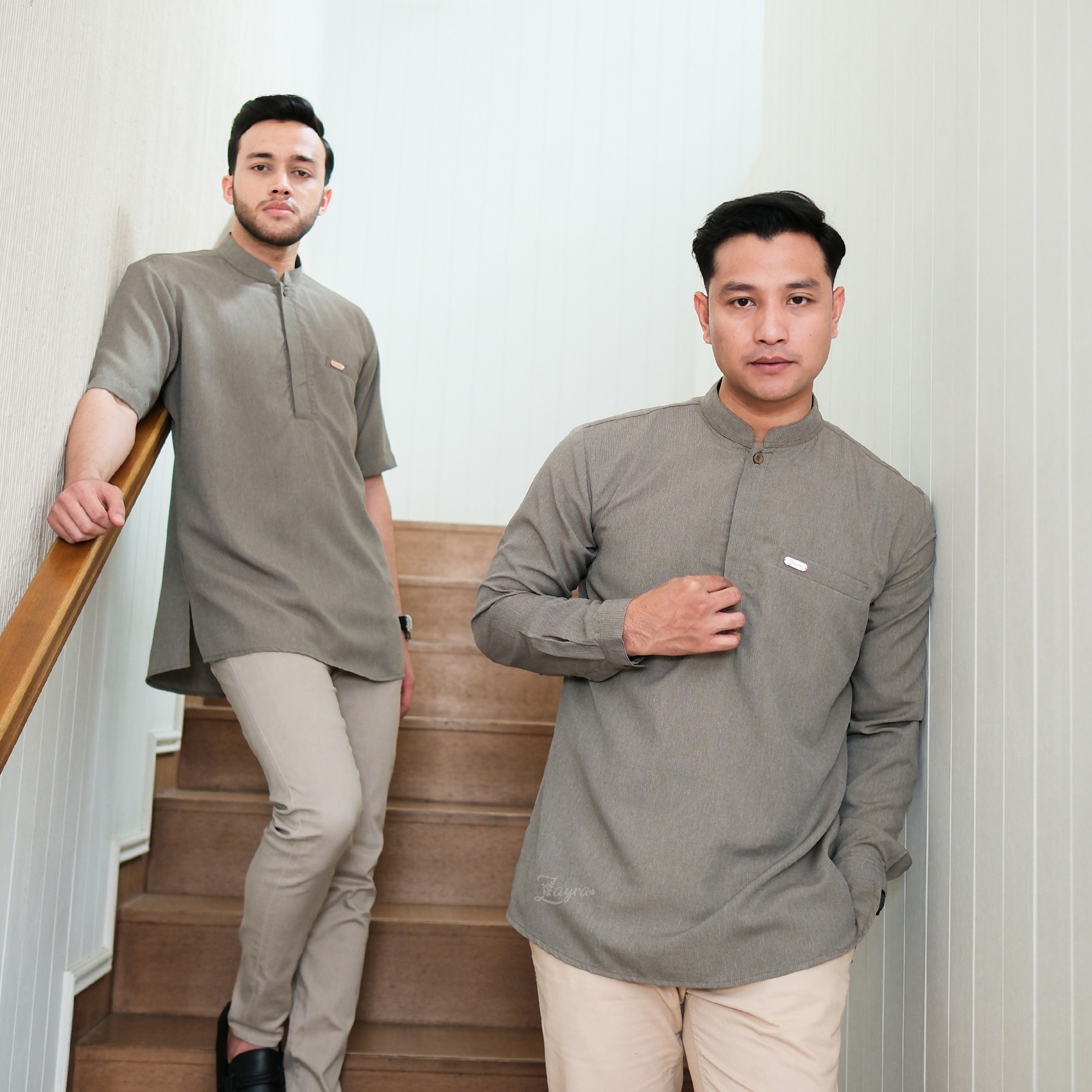 Zayra Hijab | Kalila Sage - Dress Gamis Wanita Brokat Kondangan Lebaran Jumbo Elegan Koko Anak Dewasa Panjang Pendek Family Set Sarimbit Premium Terbaru