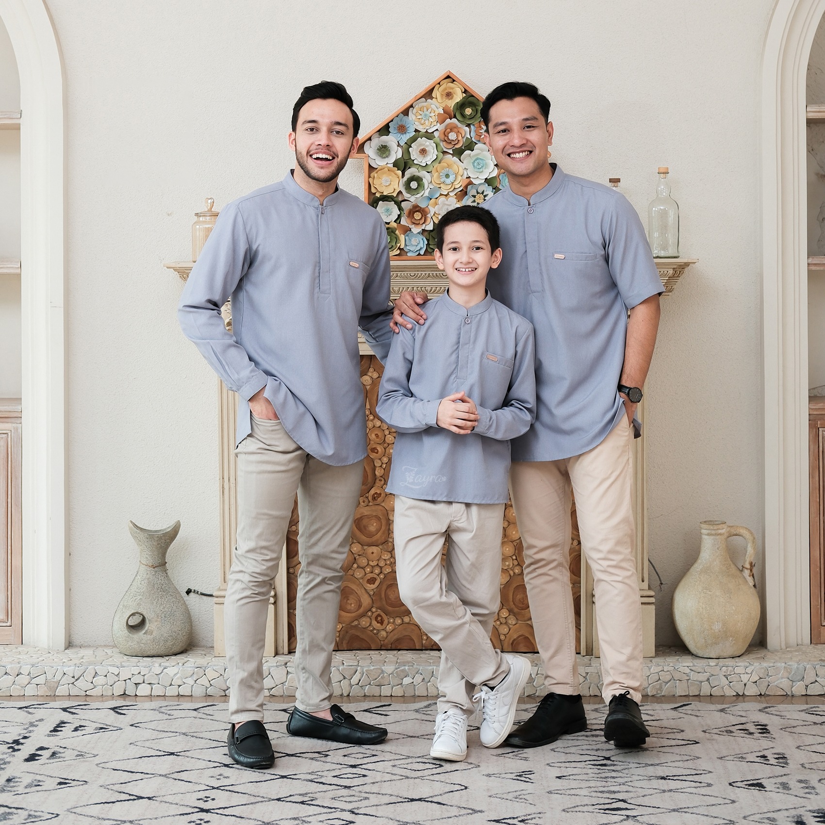 Zayra Hijab | Kalila Peacefull - Dress Gamis Wanita Brokat Kondangan Lebaran Jumbo Elegan Koko Anak Dewasa Panjang Pendek Family Set Sarimbit Premium Terbaru