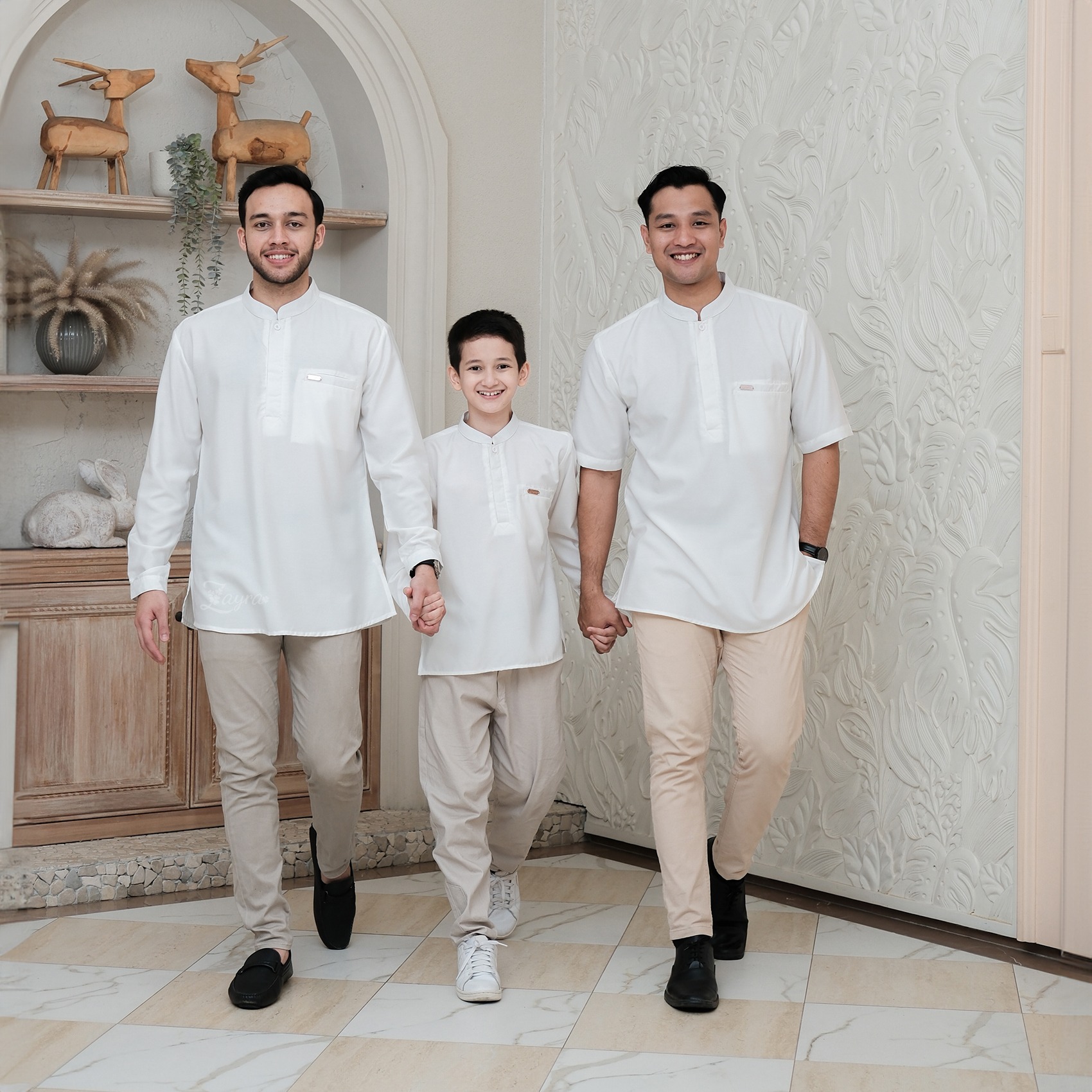 Zayra Hijab | Kalila Snow - Dress Gamis Wanita Brokat Kondangan Lebaran Jumbo Elegan Koko Anak Dewasa Panjang Pendek Family Set Sarimbit Premium Terbaru