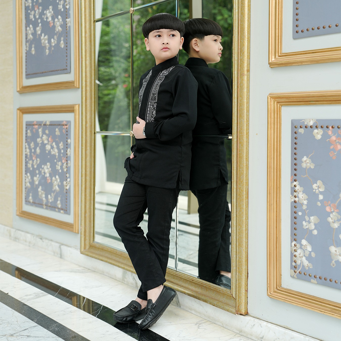 Zayra Hijab | Shaima Eclipse - Gamis Dewasa Abaya Koko Pria Dewasa Anak Panjang Pendek Bordir Dress Sarimbit Jumbo Elegan Premium Terbaru Lebaran 2026