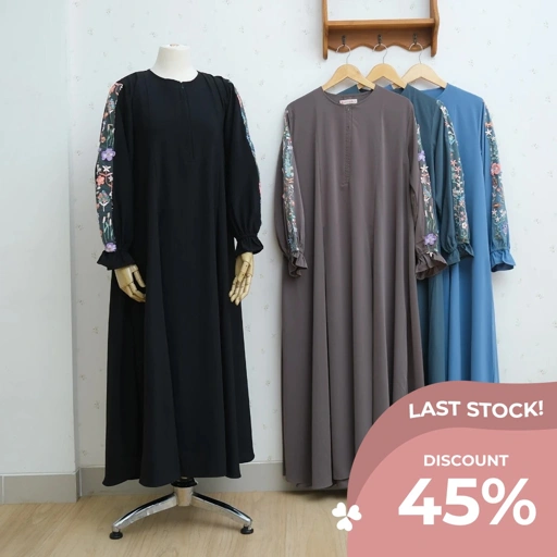 Image of ZAYRA HIJAB | YONNA DRESS | Dress Gamis Wanita / Ukhti Set Hijab Daily Syari Simpel Premium Lebaran Jumbo Mewah Elegan Terbaru 2025