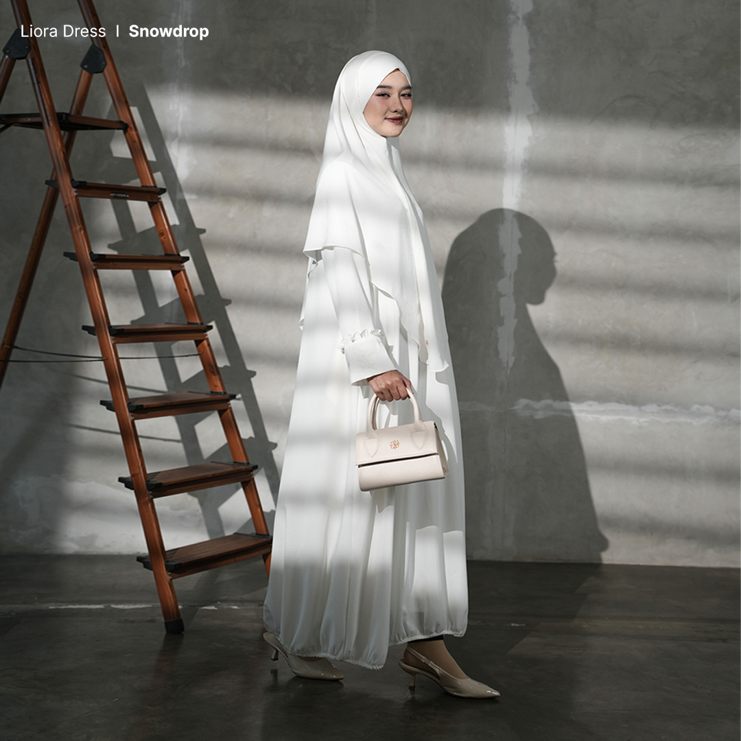 Zayra Hijab | Liora - Gamis Wanita Muslimah One Set Setelan Khiban Daily Abaya Umroh Bordir Premium