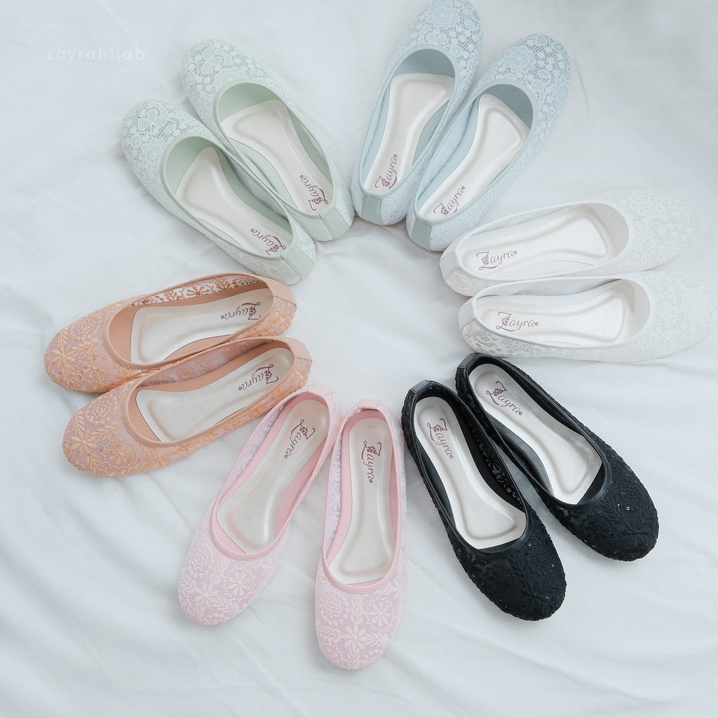 ZAYRA HIJAB | HALWA SHOES | Flatshoes Wanita Elegan Kekinian Korean Style