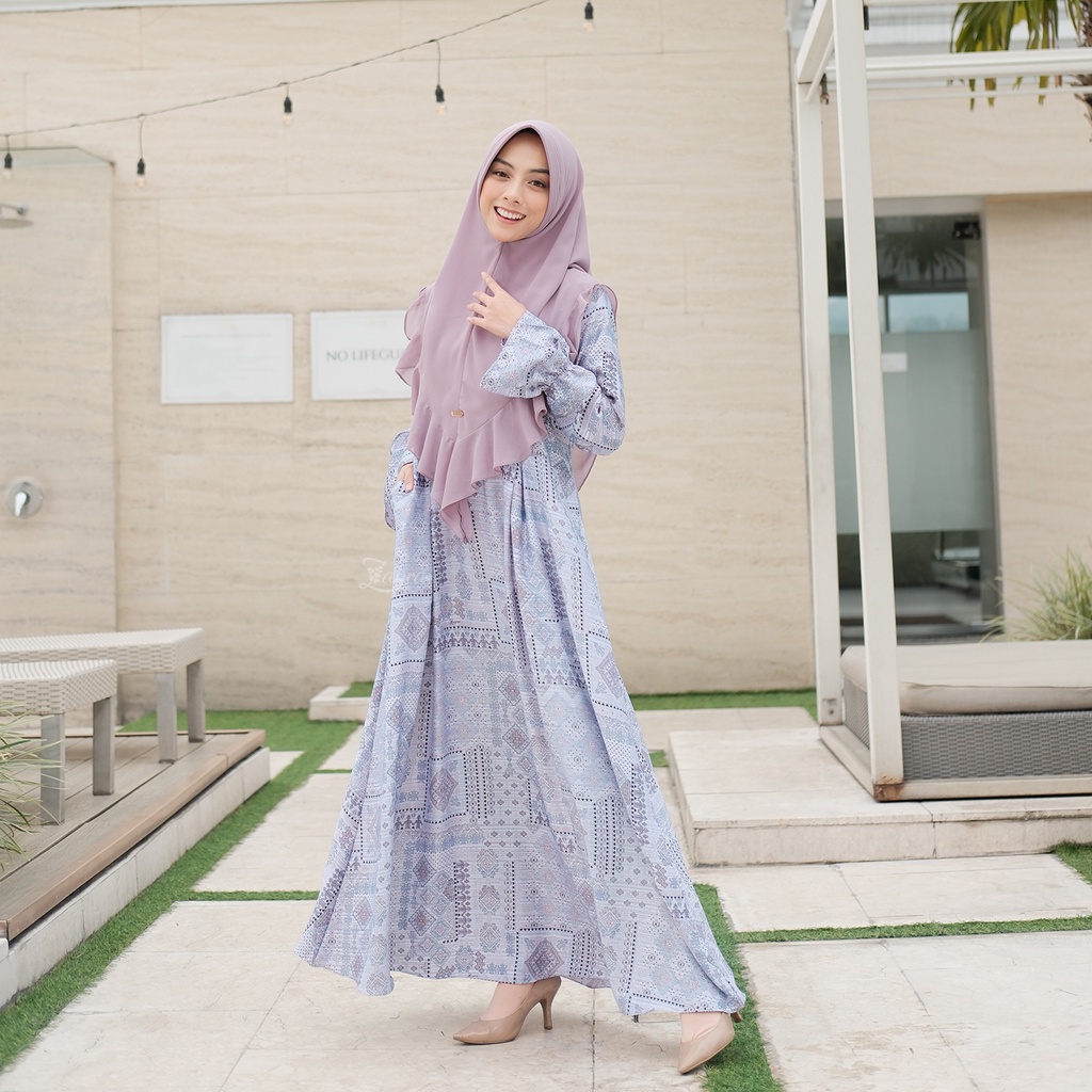 ZAYRA HIJAB | GAMIS SARAH NON OUTER | Baju Couple Pasangan Keluarga Kondangan Lebaran Kekinian Premium Jumbo Mewah Elegan Terbaru 2025