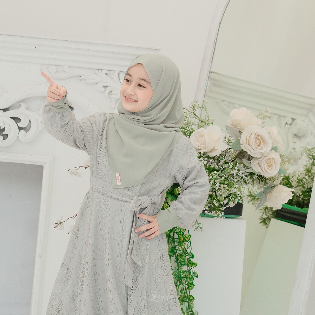 ZAYRA HIJAB | PASHMINA INSTANT ANAK| Pashmina Anak Ceruti 2 layer Babydoll Premium