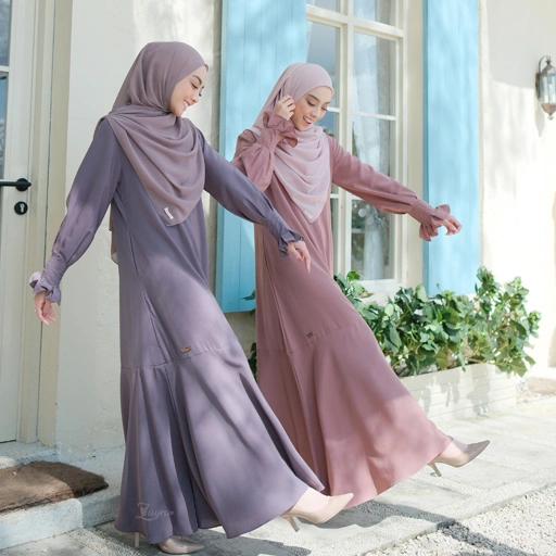 Image of Zayra Hijab | Maryam Dress - Gamis Wanita Daily Syari Simpel Premium Jumbo Mewah Elegan Terbaru 2025