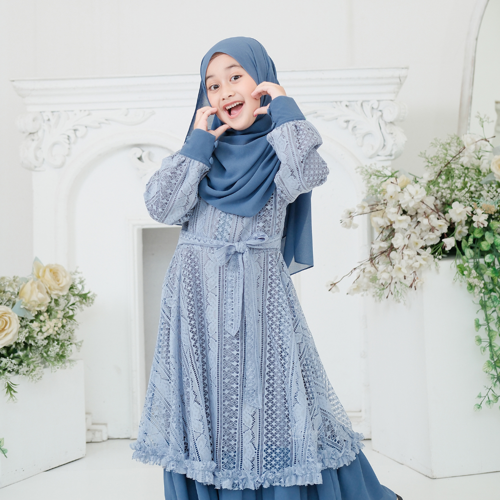 ZAYRA HIJAB | PASHMINA INSTANT ANAK| Pashmina Anak Ceruti 2 layer Babydoll Premium