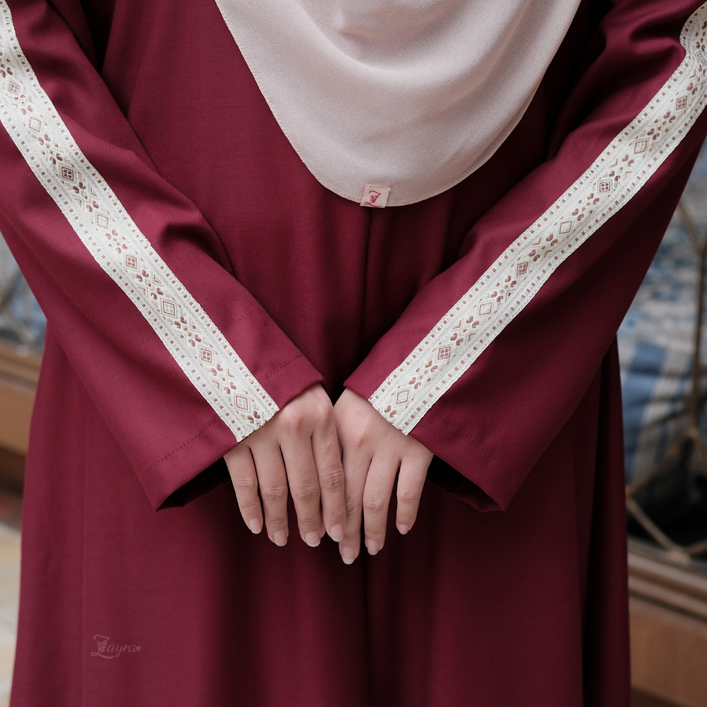 ZAYRA HIJAB | HAYFA ABAYA | Gamis Wanita Daily Syari Simpel Premium Jumbo Mewah Elegan Terbaru 2025
