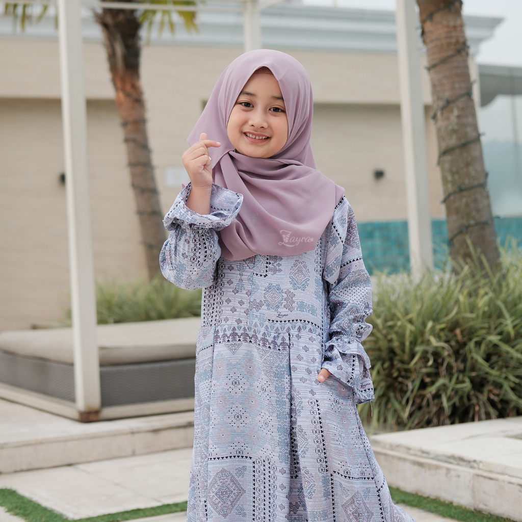 ZAYRA HIJAB | PASHMINA INSTANT ANAK| Pashmina Anak Ceruti 2 layer Babydoll Premium
