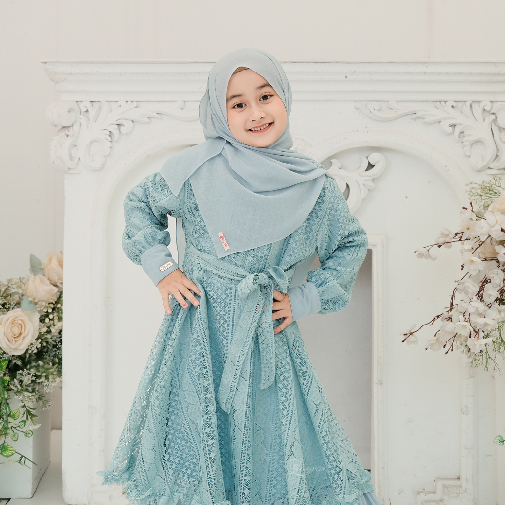 ZAYRA HIJAB | PASHMINA INSTANT ANAK| Pashmina Anak Ceruti 2 layer Babydoll Premium
