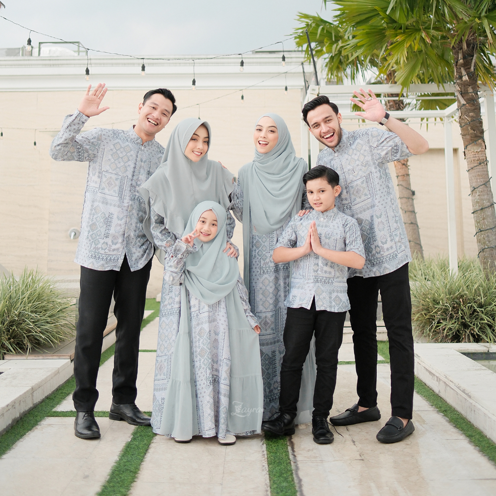 ZAYRA HIJAB | GAMIS SARAH NON OUTER | Baju Couple Pasangan Keluarga Kondangan Lebaran Kekinian Premium Jumbo Mewah Elegan Terbaru 2025