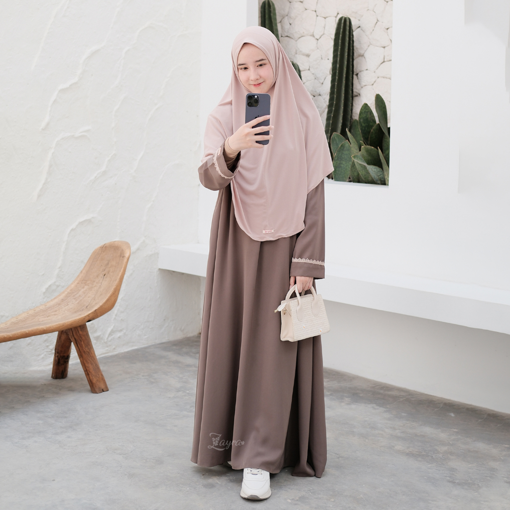 ZAYRA HIJAB | RUMI STANDAR | Khimar Bergo Instan Daily Syari Jersey Premium
