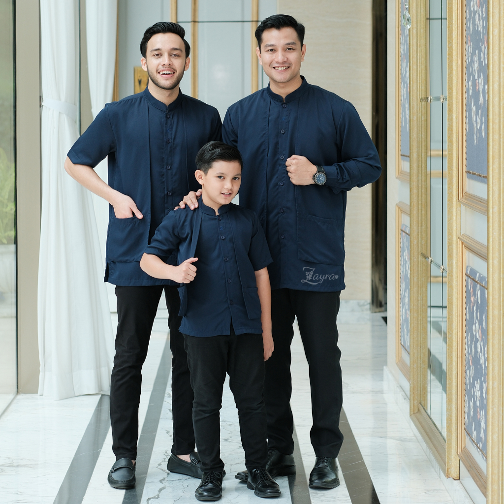 ZAYRA HIJAB | KOKO ANAK MAHVEEN FAMILY SET | Koko Anak Laki - Laki Lengan Pendek 0-12 Tahun Terbaru 2025 Premium