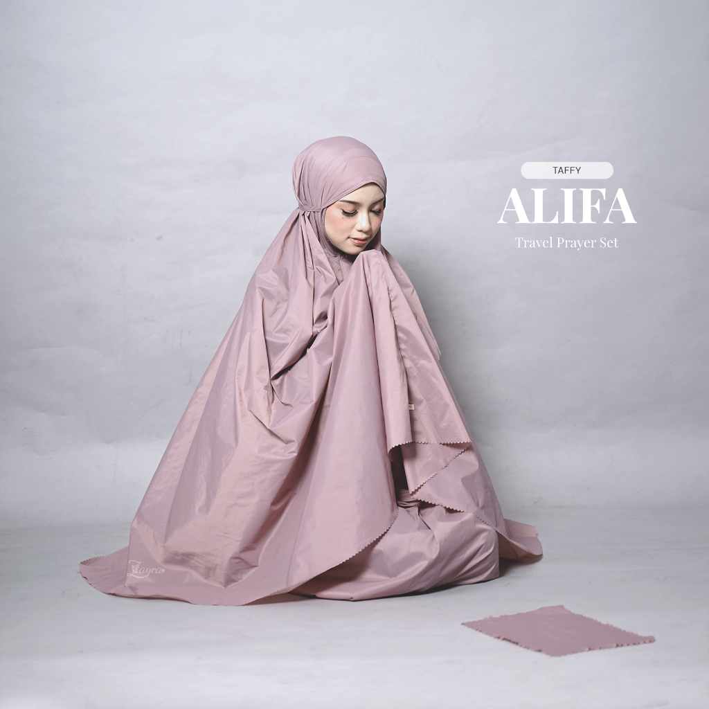 ZAYRA HIJAB | ALIFA | Mukena Traveling Mini Pouch Premium Laser Cut Terbaru 2025