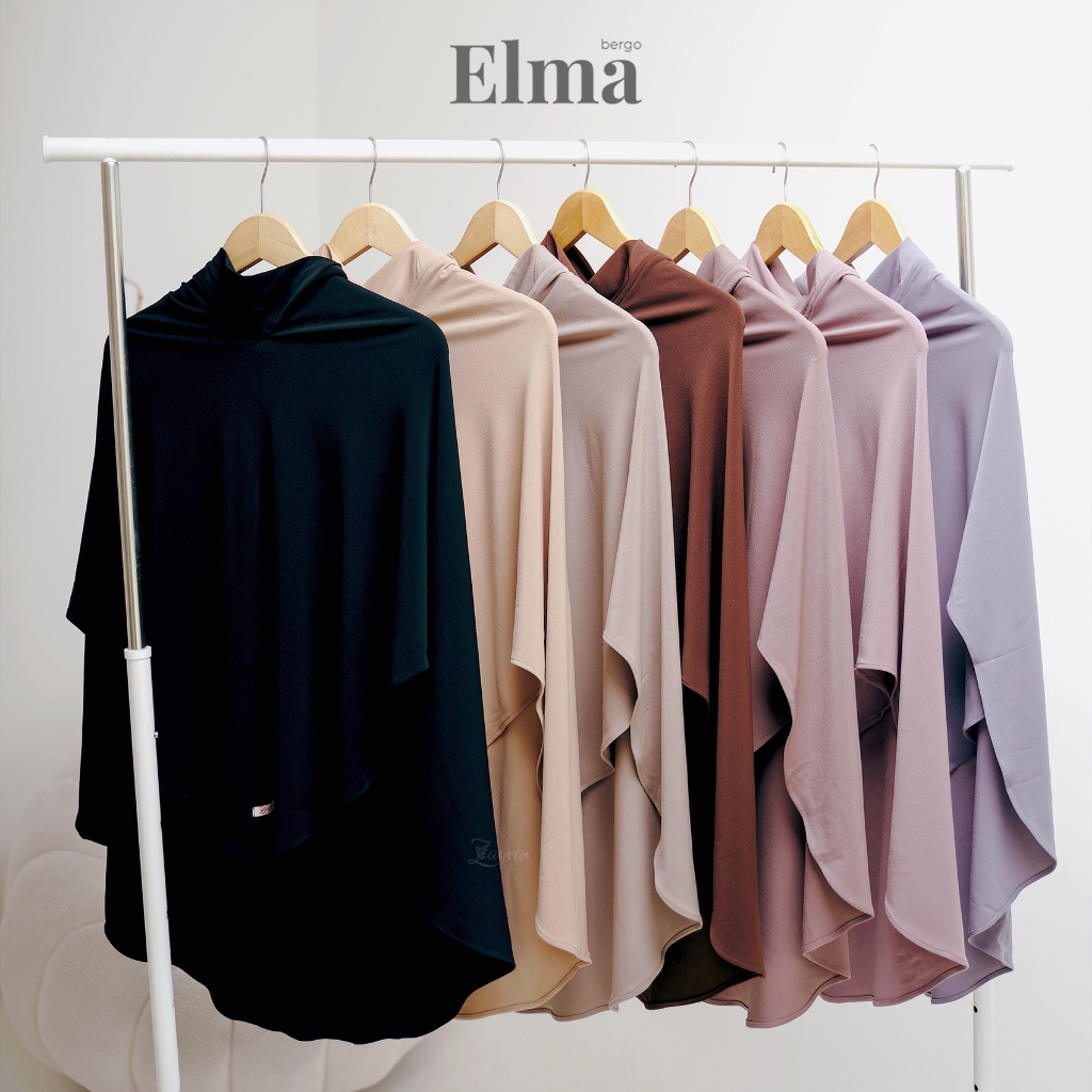 ZAYRA HIJAB | ELMA | Khimar Bergo Instan Daily Syari Jersey Premium