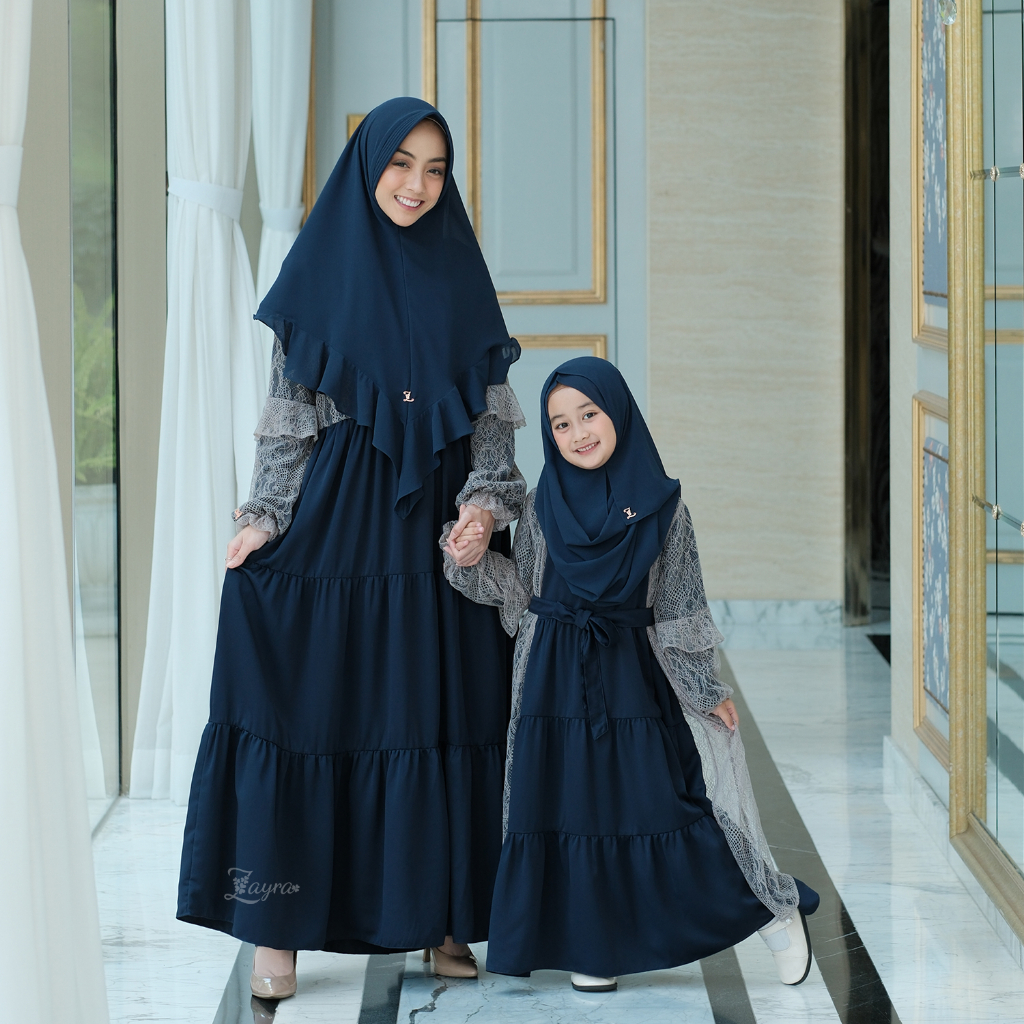 ZAYRA HIJAB | GAMIS DEWASA MAHVEEN NON OUTER | Baju Couple Pasangan Keluarga Kondangan Lebaran Kekinian Premium Jumbo Mewah Elegan Terbaru 2025