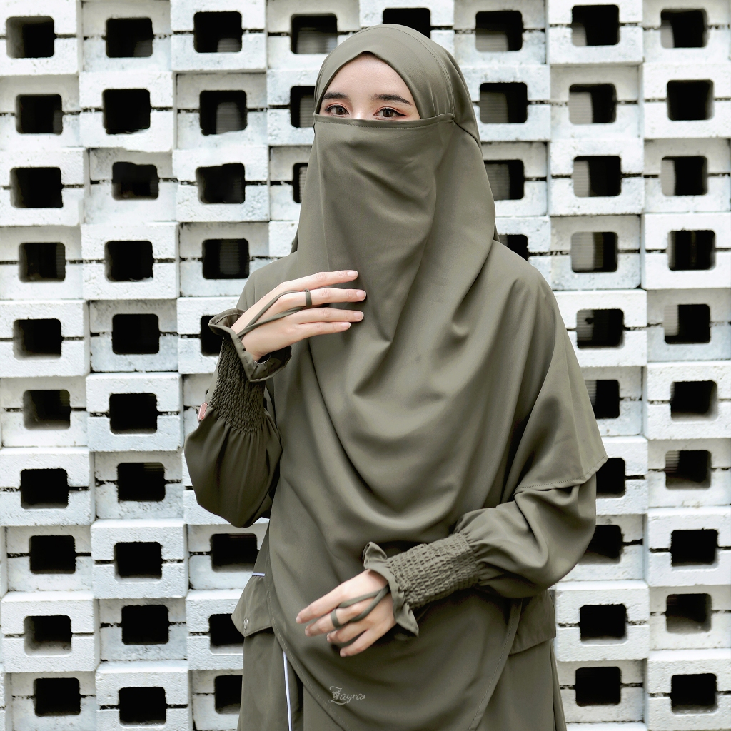 Zayra Hijab | French Khimar Mecca Medina | French Khimar Instan Dewasa Daily Jersey Premium