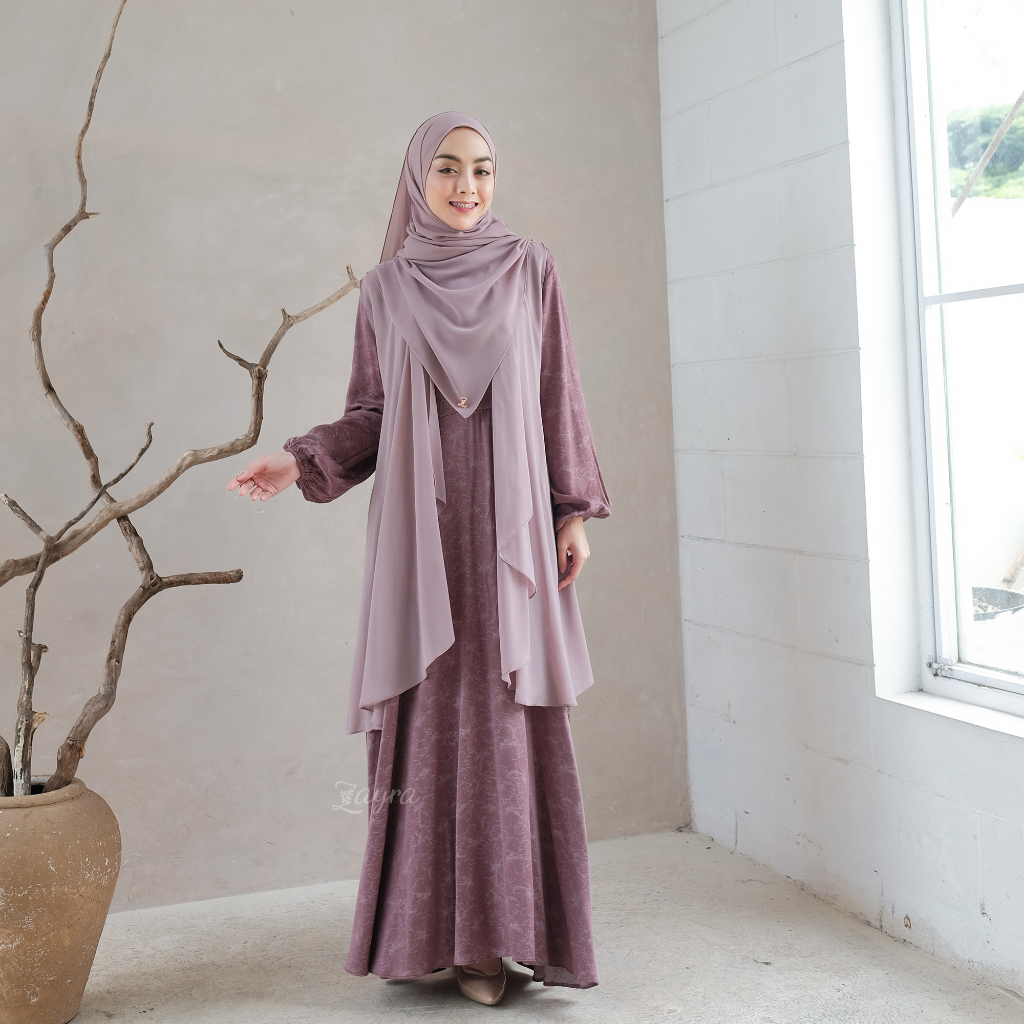 ZAYRA HIJAB | GAMIS DEWASA LATHIF | Baju Couple Pasangan Keluarga Kondangan Lebaran Kekinian Premium Jumbo Mewah Elegan Terbaru 2025