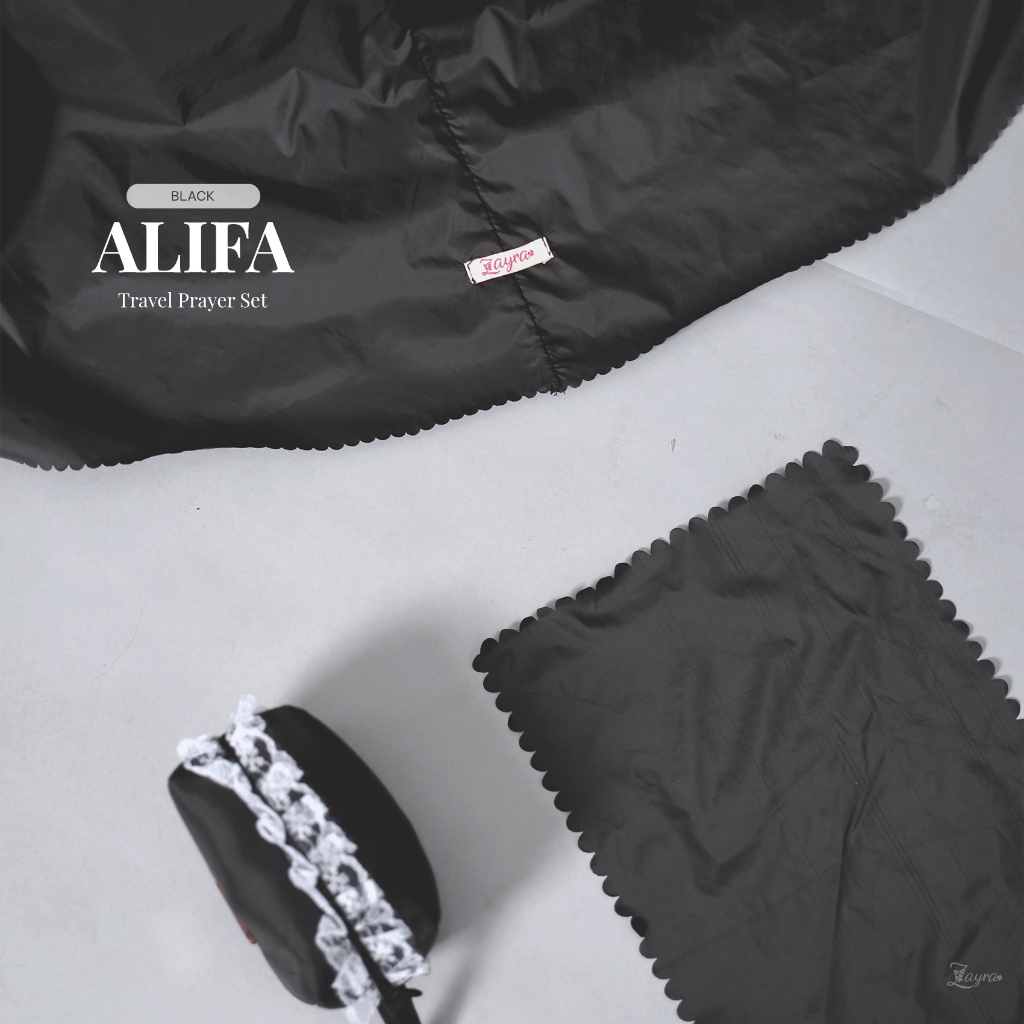 ZAYRA HIJAB | ALIFA | Mukena Traveling Mini Pouch Premium Laser Cut Terbaru 2025
