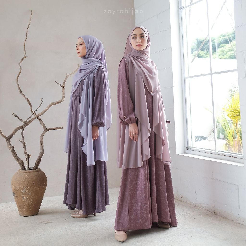 ZAYRA HIJAB | GAMIS DEWASA LATHIF | Baju Couple Pasangan Keluarga Kondangan Lebaran Kekinian Premium Jumbo Mewah Elegan Terbaru 2025